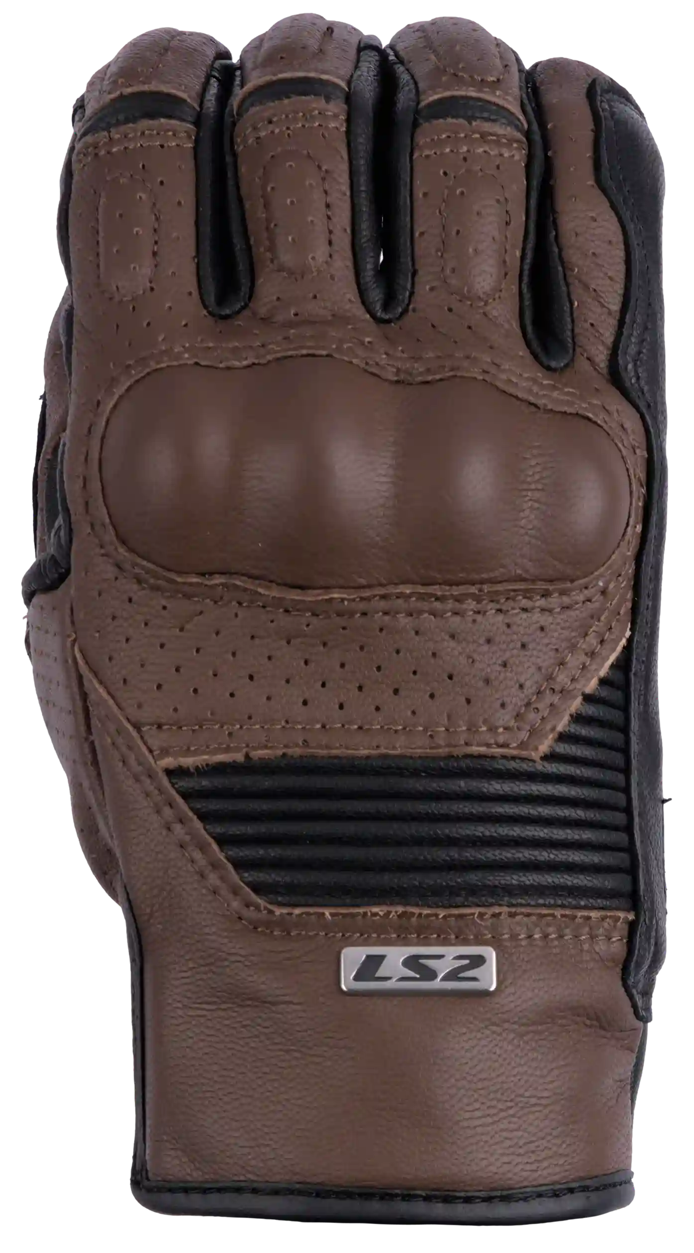 GUANTES LS2 HOMBRE DUSTER MARRON/NEGRO